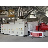 无锡博宇110型SPC石塑地板生产线机械设备