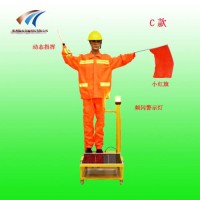 太阳能摇旗机器人 太阳能摇旗假人施工引导设备厂家