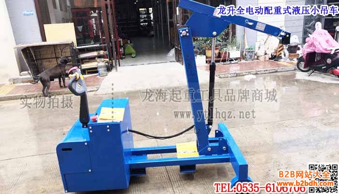 龙升全电动配重式液压小吊车单条大图