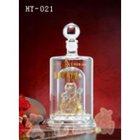 重庆工艺酒瓶厂家-河间宏艺公司生产加工内画酒瓶