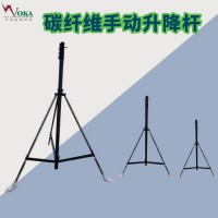 10米抽拔式碳纤维升降杆 手动伸缩天线杆 自重10kg照明杆