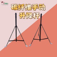 拉拔式碳纤维升降杆 9米手动升降天线杆 轻型便携式避雷针
