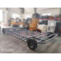 4T骨架式房车底盘全挂拖车