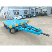 40吨重型平板拖车 无动力牵引全挂工具拖车