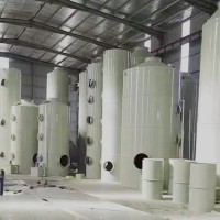 废气处理设备 工业粉尘酸雾除臭设备 耐酸碱阻燃喷淋塔 pp喷淋塔