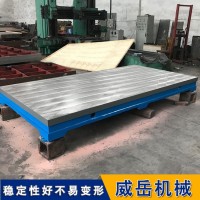 铸铁平板平台定制 加厚灰铁材质 铸造检验平台 性能稳定