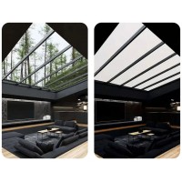 艺术玻璃电致变色 智能调光办公室专用 5+5夹胶玻璃