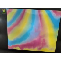 硅胶热转印段彩刻字膜 五彩硅胶热刻字膜 耐60度水洗七彩硅胶刻字 幻彩硅胶刻字膜  硅胶彩虹刻字膜