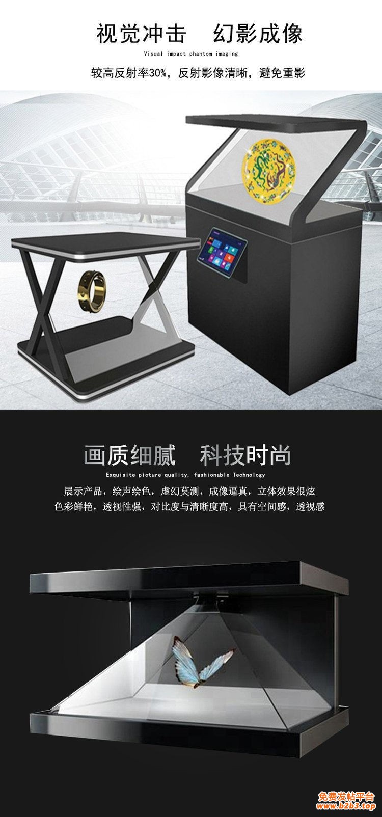 180全息展柜，介绍图