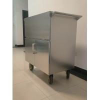 不锈钢下送车双层制作电脑控制手推车
