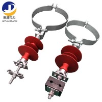 opgw光缆杆用固定引线线夹构架用绝缘固定金具绝缘引下线夹