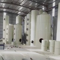 废气处理设备除尘脱硫填料旋流吸收塔洗涤喷淋酸雾净化塔 pp喷淋塔