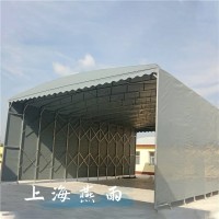 佘山镇方管加厚电动推拉棚（棚布加工安装）膜结构自行车篷