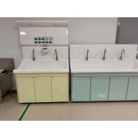 医用高分子洗手池感应式水槽专用涮手池一体成型无缝角