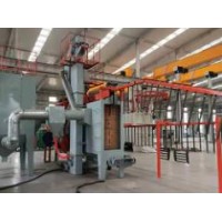 吉林悬挂式抛丸机定制~泊头市兴泊铸造机械订做通过式悬链抛丸机