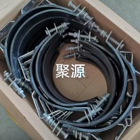 电力金具铁附件杆用紧固夹具绝缘抱箍单长尾抱箍