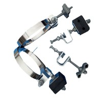 杆塔引线金具ADSS/OPGW镂空钢带型引下线夹