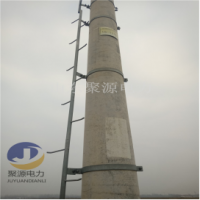 加工定制抱箍式电杆爬梯钢管角钢爬梯