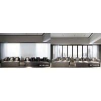 超白通电雾化玻璃 深圳制造商 酒店别墅专用 隐私保护创新设计