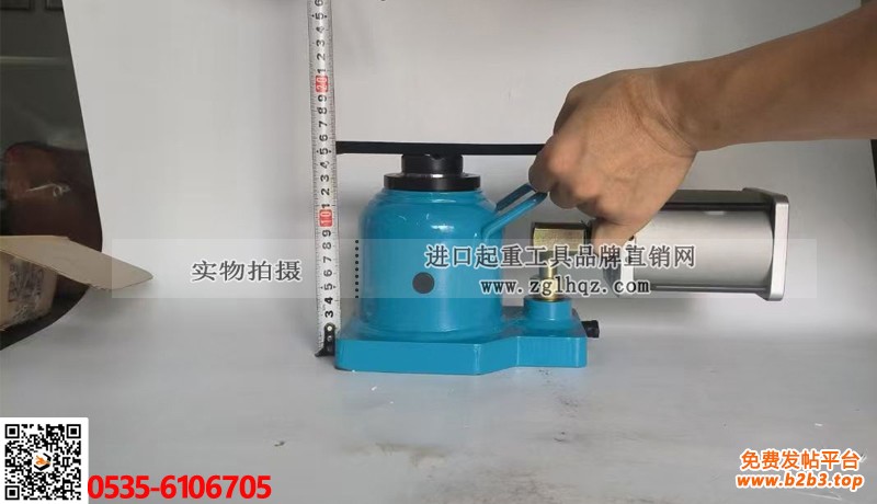 龙升气动立式液压千斤顶大图