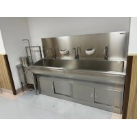 新瑞304不锈钢洗手池三人位医用商用洗手台不锈钢制品