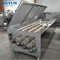 芋头连续式毛辊去杂清洗设备 鲜花生全自动毛辊清洗机 毛辊清洗机魔芋去皮清洗机