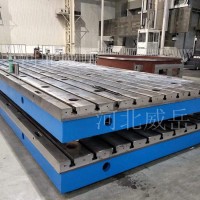 划线测量铸铁平台 HT200检测工作台 T型槽检验铸铁平板