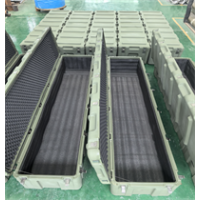 滚塑箱供应军绿色战备箱 升降杆便携式包装箱 战备物资箱