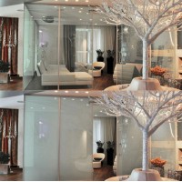 艺术玻璃电致变色 智能调光办公室专用 5+5夹胶玻璃