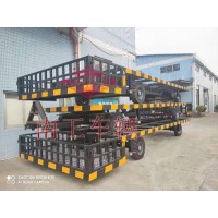 机场项目用平板拖车 重型8吨移动工具车