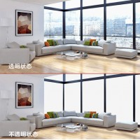 电控雾化玻璃 智能调光隔断办公室雾化玻璃 5+5超白钢化玻璃