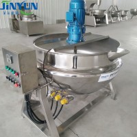 食堂熬粥熬汤不锈钢夹层锅 肉制品卤煮夹层锅  梨膏熬制可倾夹层锅