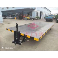 无动力叉车牵引平板拖车8吨