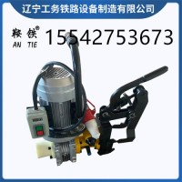 鞍铁电动麻花钻孔机轨道工务器材钻孔效果