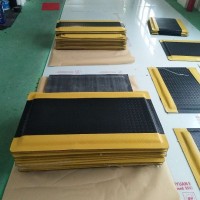 缓解疲劳垫,绿色黄边抗疲劳脚垫 卡优新能源防疲劳脚垫,龙之净环保防静电桌垫,抗疲劳地垫
