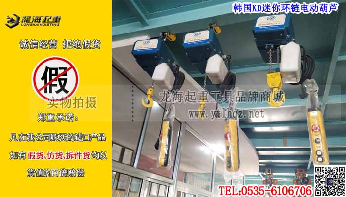 韩国KD迷你环链电动葫芦单条大图
