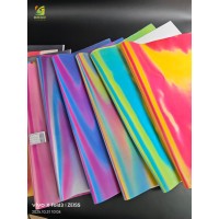 耐60度水洗七彩硅胶刻字 幻彩硅胶刻字膜  硅胶彩虹刻字膜 硅胶热转印段彩刻字膜 五彩硅胶热刻字膜