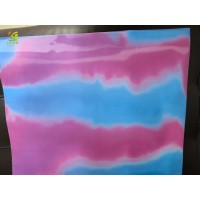 硅胶彩虹刻字膜 硅胶热转印段彩刻字膜 五彩硅胶热刻字膜 耐60度水洗七彩硅胶刻字 幻彩硅胶刻字膜