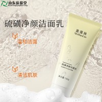 硫磺净颜洁面乳代加工洗面奶化妆品定制厂家山东