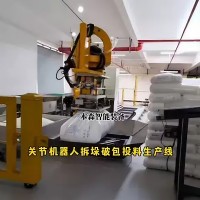 氢氧化钠拆垛破包投料机器人  本森拆包设备