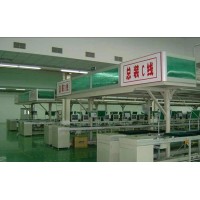 电器平面循环空中老化组装线