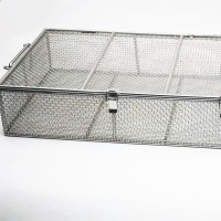 带盖双提手清洗筐 不锈钢网筐生产厂家