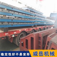 横竖槽铸铁平台平面度高电机试验平台1级精度划线平台2米乘4米