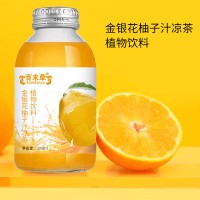 金银花柚子汁凉茶植物饮料 解暑下火源头厂OEM贴牌代加工