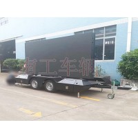 6.8平方LED广告拖车，自动升降旋转工具拖车