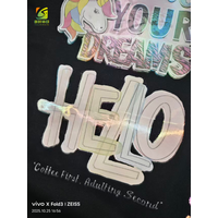 五彩离型膜  彩虹烫画离型膜  幻彩反光印刷膜   段彩PET离型膜 七彩离型膜