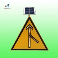 黄冈高速公路合流标志牌 太阳能合流标志牌 交通标志支持定制