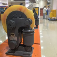 东达机电矿用滚轮罐耳厂家 LS30宽轮滚轮罐耳现货 罐笼提升装置