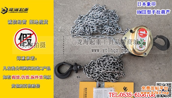 日本象印HMⅢ型手拉葫芦大图