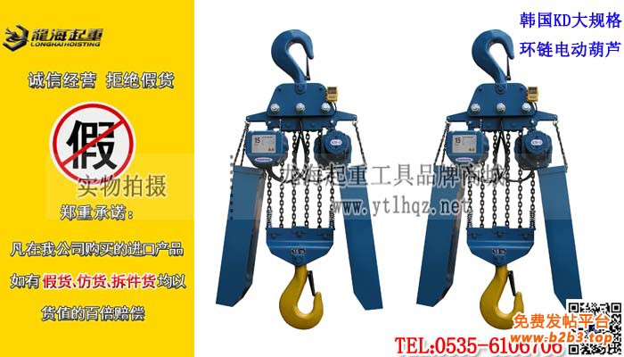 韩国KD大规格环链电动葫芦大图